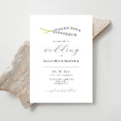 Elegant Wedding Invites Watercolor Lavender Einladung