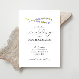 Elegant Wedding Invites Watercolor Lavender Einladung
