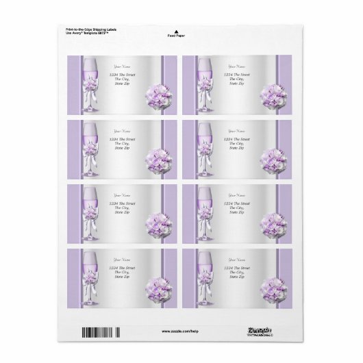 Elegant Wedding Lavender Lila Lilac 3 (Vorne)