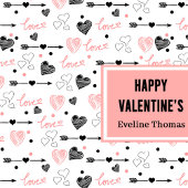 Elegant Wedding Love Lettering Hand Drawn Gift Bag Große Geschenktüte