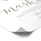 Elegant Wedding Masken Schildkröte Poster (Ecke)