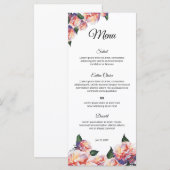 Elegant Wedding Menu Template – Printable design Menükarte (Vorne/Hinten)