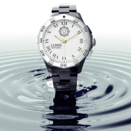 Elegant Wedding Monogram Custom Gift for Couples Armbanduhr