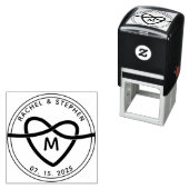 Elegant Wedding Monogram Permastempel (Beispiel)