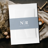 Elegant Wedding Monogram Personalisiert Einladungsbanderole