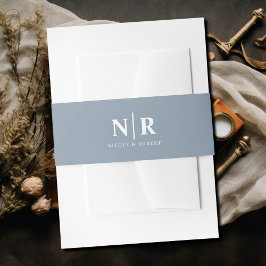 Elegant Wedding Monogram Personalisiert Einladungsbanderole