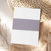 Elegant Wedding Monogram Wedding Lilac Lavender Einladungsbanderole