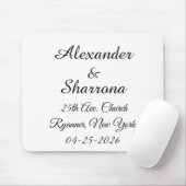 Elegant Wedding Mouse Pad Mousepad (Mit Mouse)
