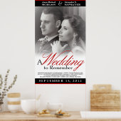 Elegant Wedding Movie Poster - Maßgeschneiderte Gr (Küche)