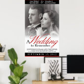Elegant Wedding Movie Poster - Maßgeschneiderte Gr (Heimbüro)