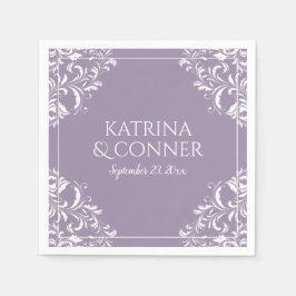 Elegant Wedding Napkins | Nadine (Lavendel) Serviette