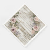 Elegant Wedding Paper Napkin Serviette (Ecke)
