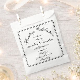 Elegant Wedding Personalisiert Chic Wedding Candy Geschenktütchen