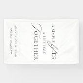 Elegant Wedding Photo Backdrop Banner (Horizontal)