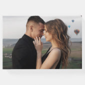 Elegant Wedding Photo Display Guest Book Gästebuch (Rückseite)