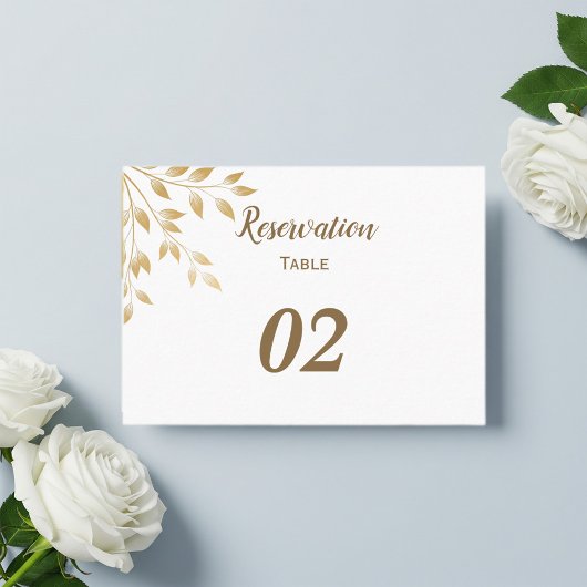 Elegant wedding placeholder platzkarte