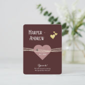 Elegant Wedding Program/ Dress Code Card Einladung (Stehend Vorderseite)