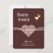 Elegant Wedding Program/ Dress Code Card Einladung (Vorderseite)