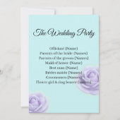 Elegant Wedding Program & Wedding Party Guide Einladung (Vorderseite)