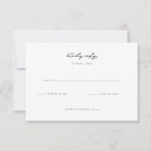 Elegant Wedding RSVP Card (Vorderseite)