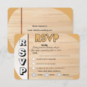 Elegant Wedding RSVP Card | Customizable Reply Karte (Vorne/Hinten)