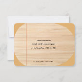 Elegant Wedding RSVP Card | Customizable Reply Karte (Rückseite)