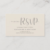  Elegant "Wedding RSVP" Reminder Details Begleitkarte (Vorderseite)