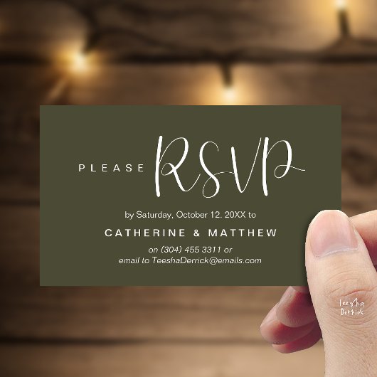  Elegant "Wedding RSVP" Reminder Details Begleitkarte