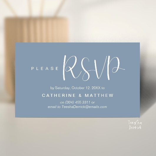  Elegant "Wedding RSVP" Reminder Details Begleitkarte
