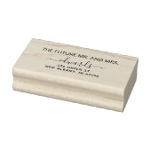 Elegant Wedding Rücksendeadresse Future Mr. und Mr Gummistempel (Stempel)