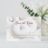 Elegant Wedding Save the Date Ethereal Doughnut (Stehend Vorderseite)