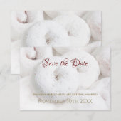 Elegant Wedding Save the Date Ethereal Doughnut (Vorne/Hinten)