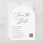 Elegant Wedding Save the Date Foto Einladung (Vorderseite)