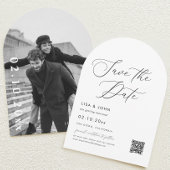 Elegant Wedding Save the Date Foto Einladung