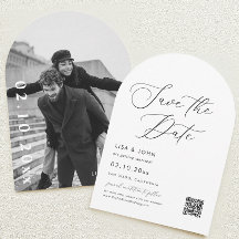 Elegant Wedding Save the Date Foto