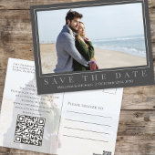 Elegant Wedding Save the Date Foto Postkarte