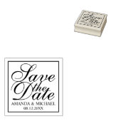 Elegant Wedding Save the Date Gummistempel (Stempel)