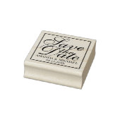 Elegant Wedding Save the Date Gummistempel (Stempel)