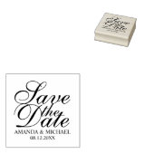 Elegant Wedding Save the Date Gummistempel (Stempel)