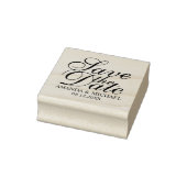Elegant Wedding Save the Date Gummistempel (Stempel)