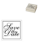 Elegant Wedding Save the Date Gummistempel (Stempel)