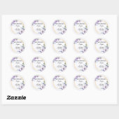Elegant Wedding Save the Date Sticker (Blatt)