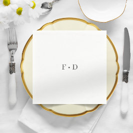 Elegant Wedding Simple Paper Napkins Serviette