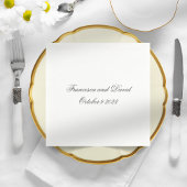 Elegant Wedding Simple Paper Napkins Serviette