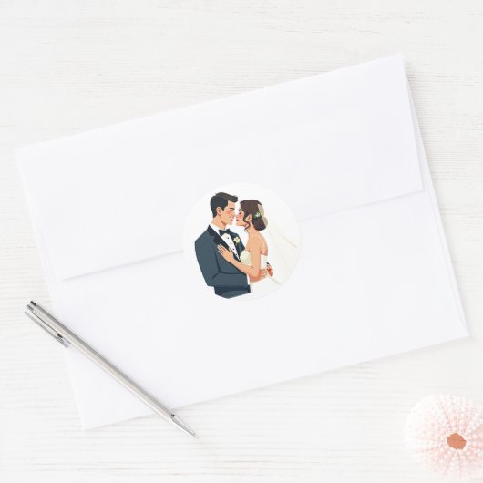 Elegant Wedding Sticker (Umschlag)