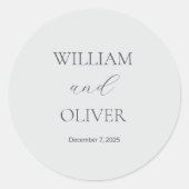 Elegant Wedding Sticker (Vorderseite)