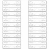 Elegant Wedding Straw Tag Cheers Drink Flag Aufkleber (Vorderseite)