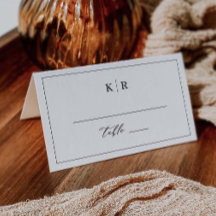 Elegant Wedding Table Platzkarte Escort K221