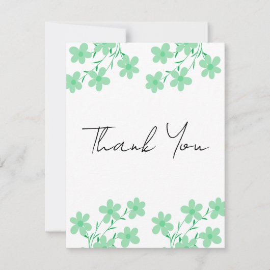 Elegant Wedding Thank You Card | Classic Script De Dankeskarte (Vorderseite)