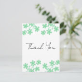 Elegant Wedding Thank You Card | Classic Script De Dankeskarte (Stehend Vorderseite)
